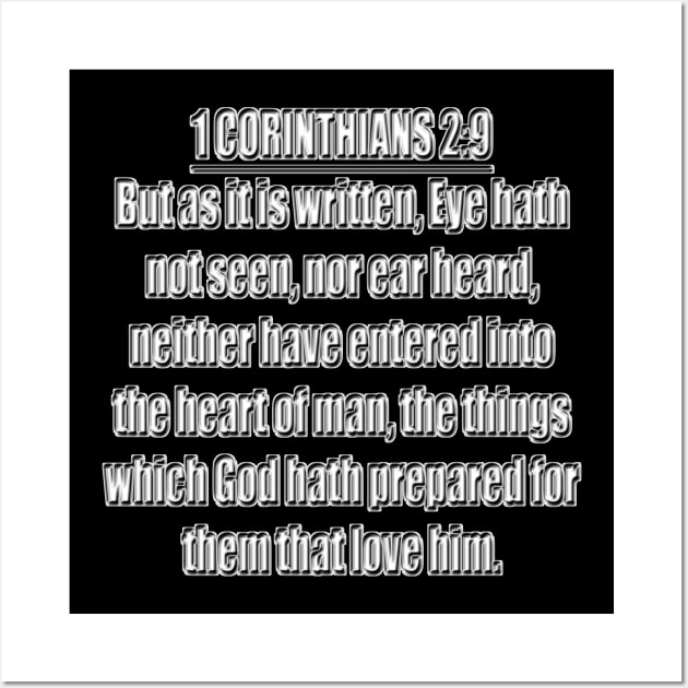 Bible Verse 1 Corinthians 2:9 Wall Art by Holy Bible Verses